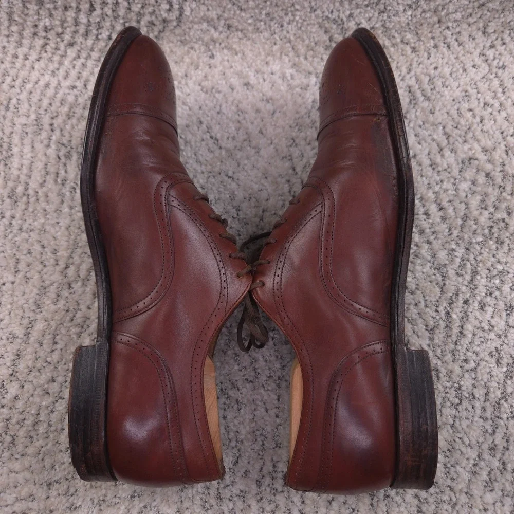 Church's Shoes Men Size 10.5US 9.5UK Custom Grade Cap Toe Oxford Made In England
